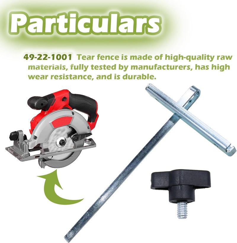 Follde 49-22-1001 Circular Saw Rip Fence Kit For Milwaukee 6391-21 6310-20 Circular Saws & 7-1/4 Inch Left Blade Circle Saw & Milwaukee 2630-20 M18 Saw - Image 4